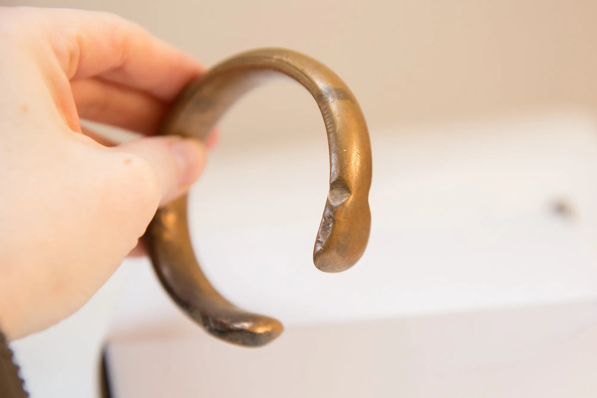 Antique African Bronze Cuff Bracelet