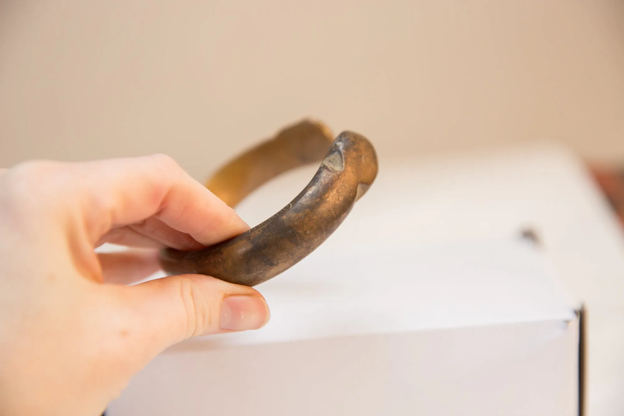 Antique African Bronze Cuff Bracelet