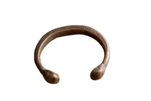 Antique African Copper Snake Cuff Bracelet