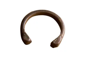 Antique African Copper Snake Cuff Bracelet