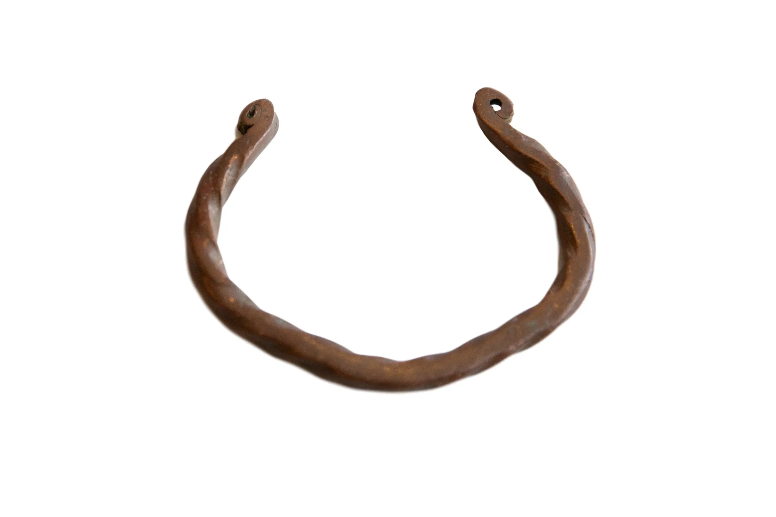Antique African Copper Twisted Design Cuff Bracelet