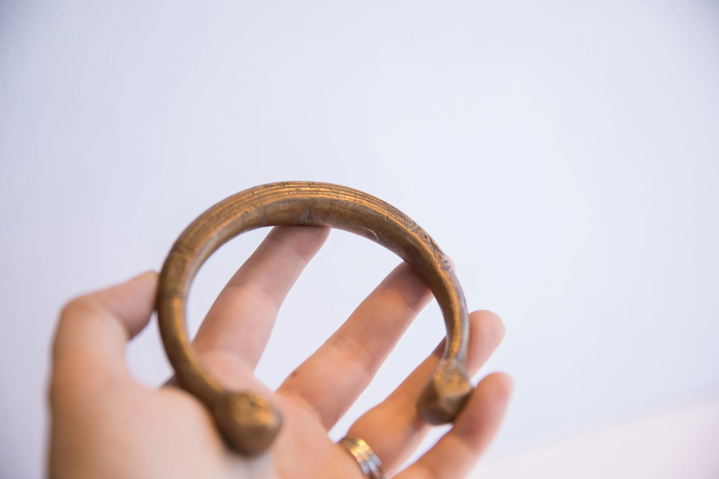 Antique African Snake Cuff Bracelet