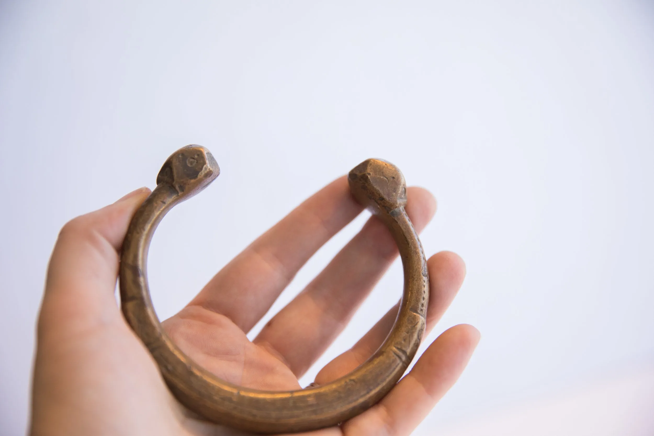 Antique African Snake Cuff Bracelet
