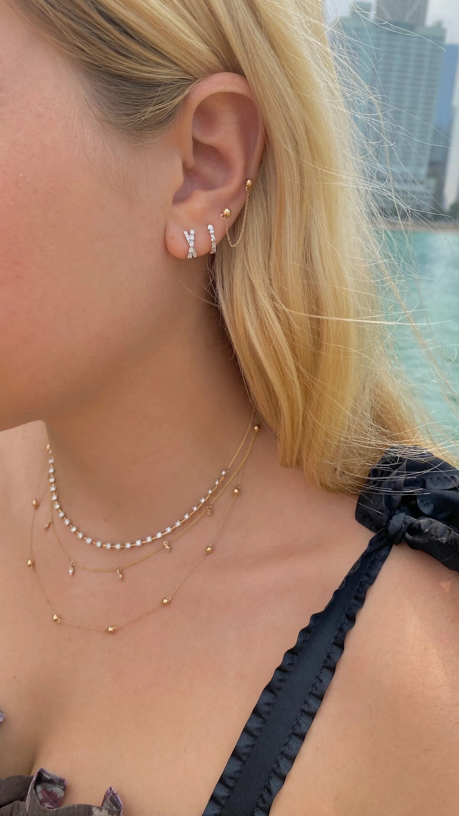 Ava Bea Interval Tennis Necklace