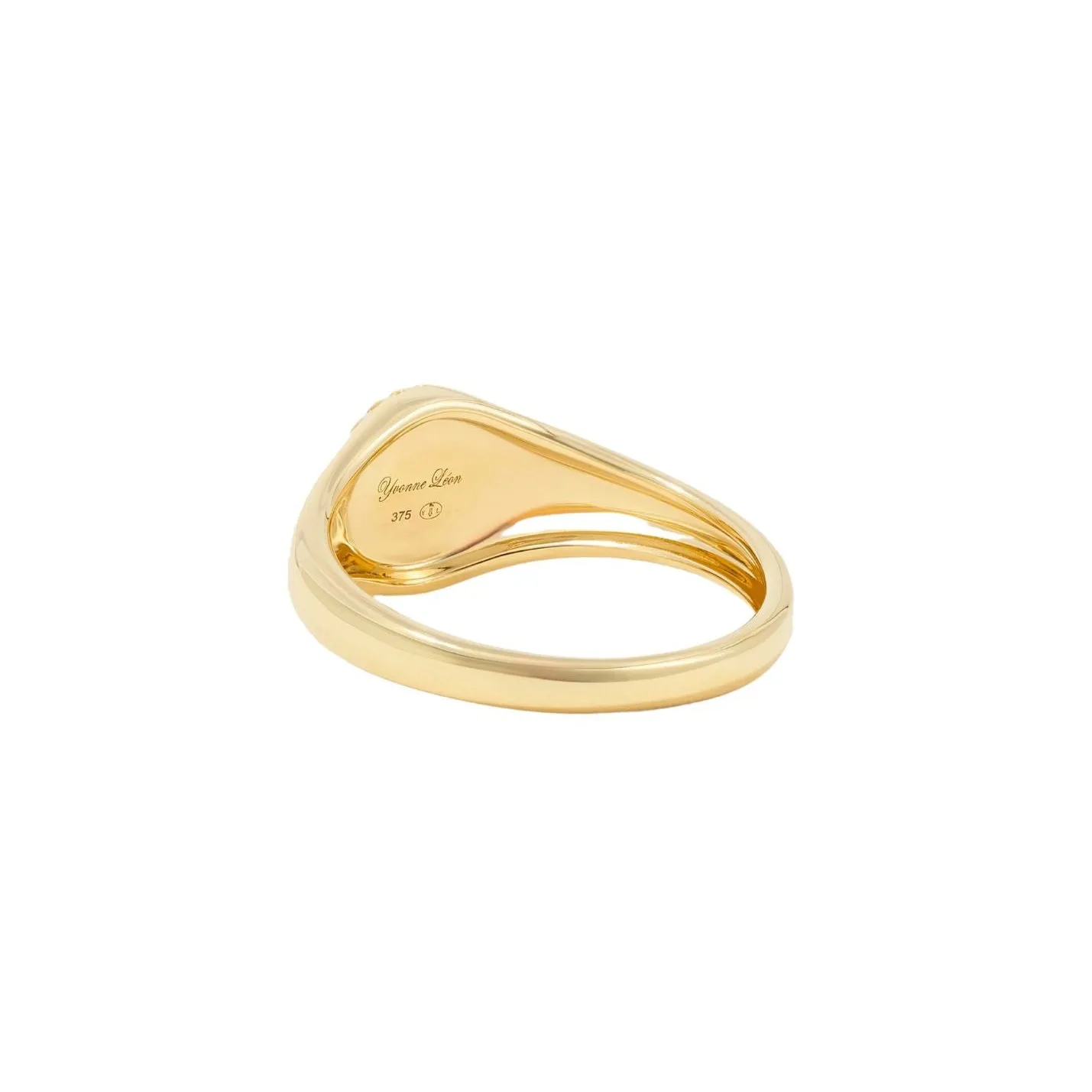Baby Chevalier Oval Malachite Pinky Signet Ring