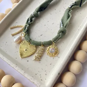 BANDana charm necklace | 5 Charms | Gold Filled