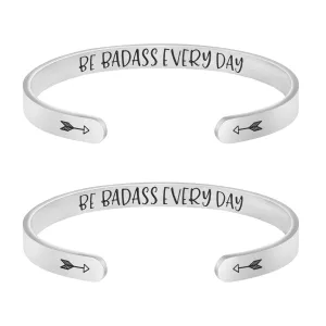 Be Badass Every Day Set of 2 Bracelets
