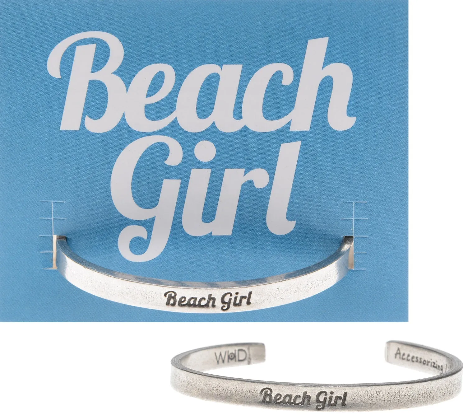 Beach Girl Quotable Cuff Bracelet