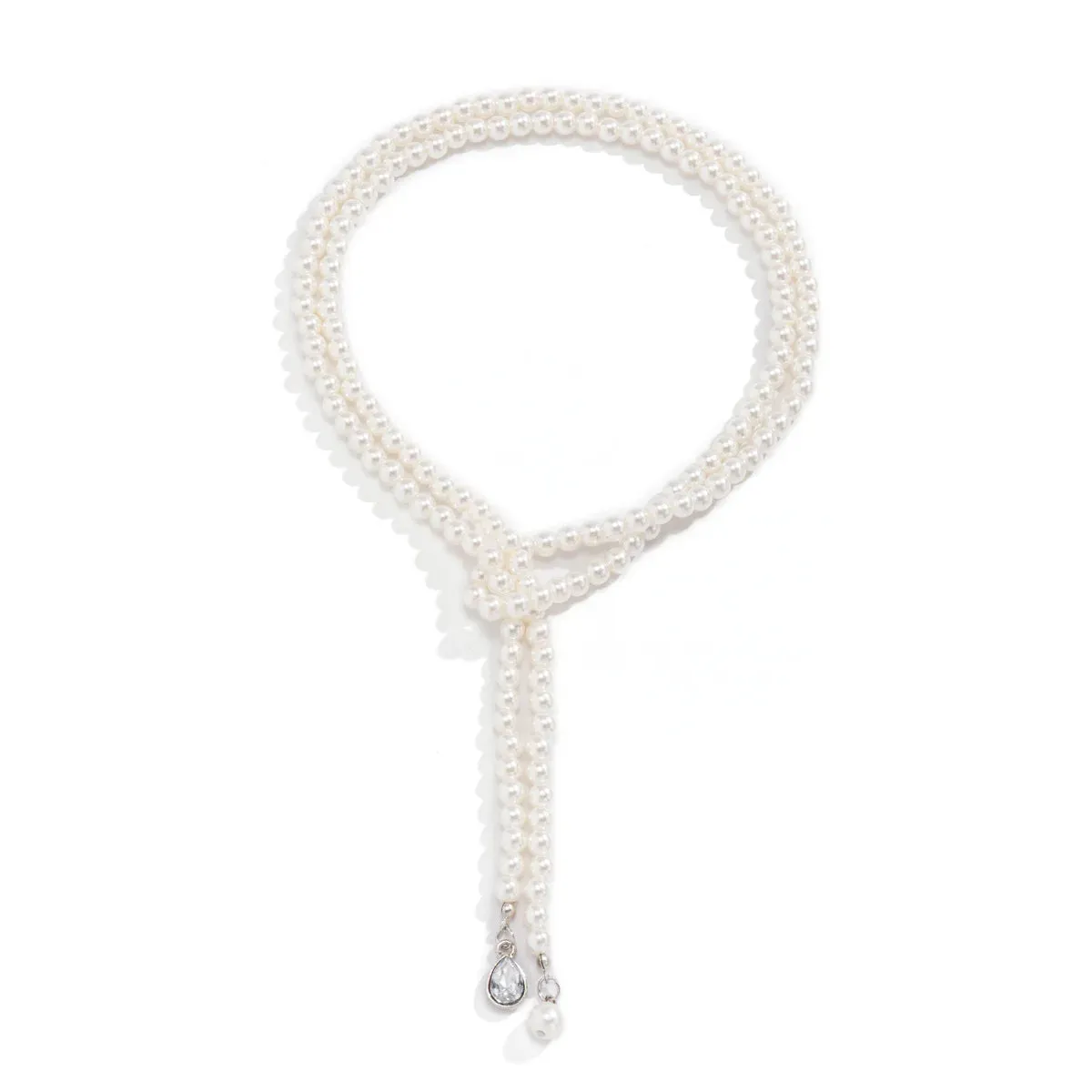 Beads Chain Kpop Pearl Choker Necklace Silver Color Goth Chocker Jewelry On The Neck Pendant For Women Girl Collar