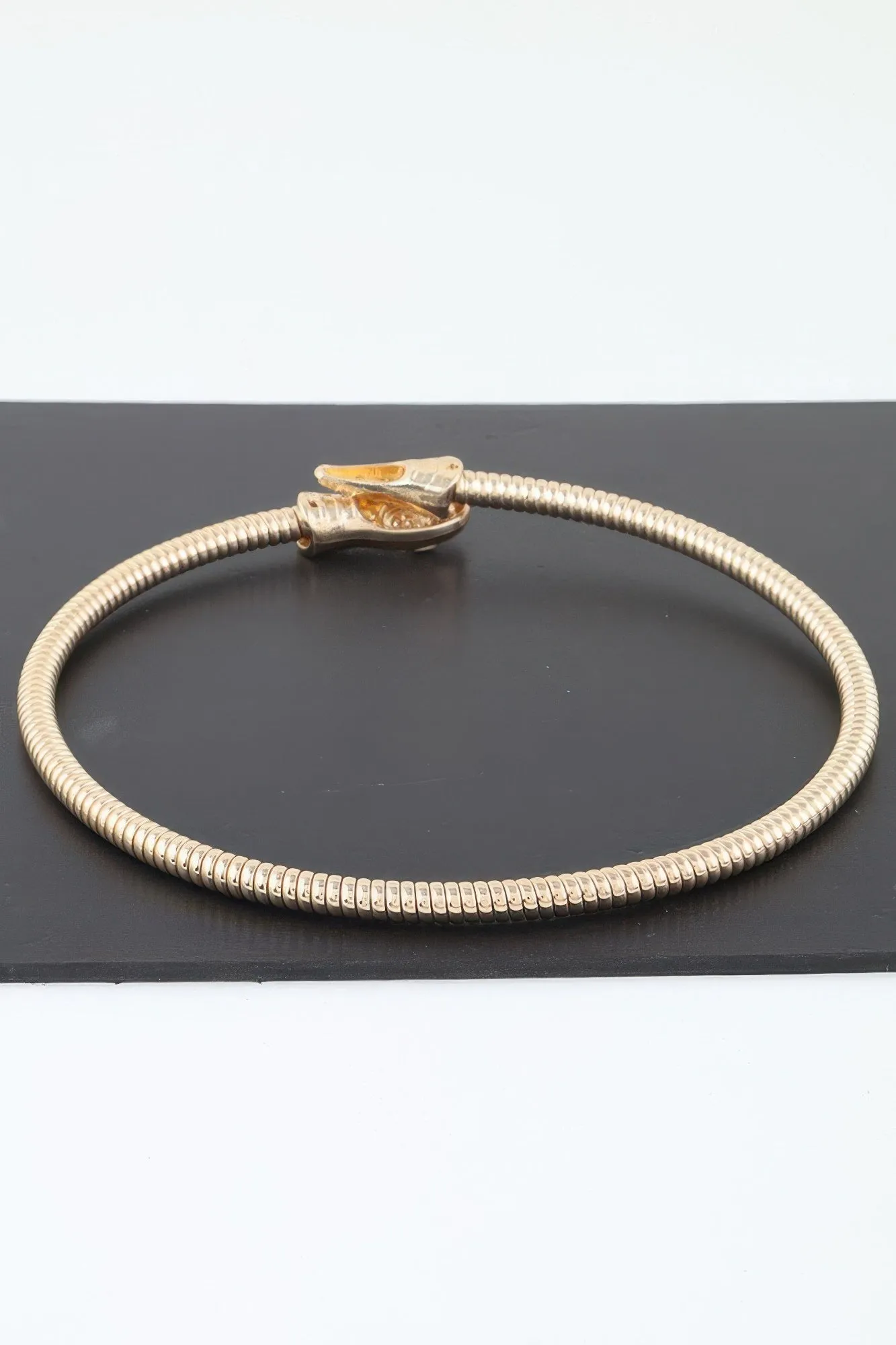 Bejeweled Snake Wrap Choker Necklace