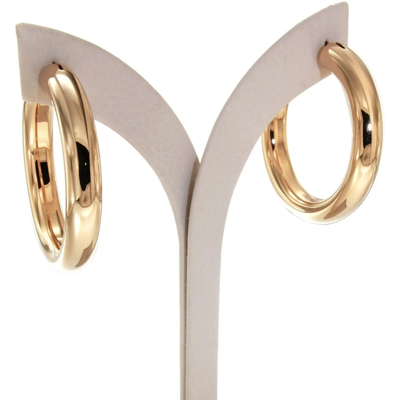 Bella 4 cm gold vermeil hoops
