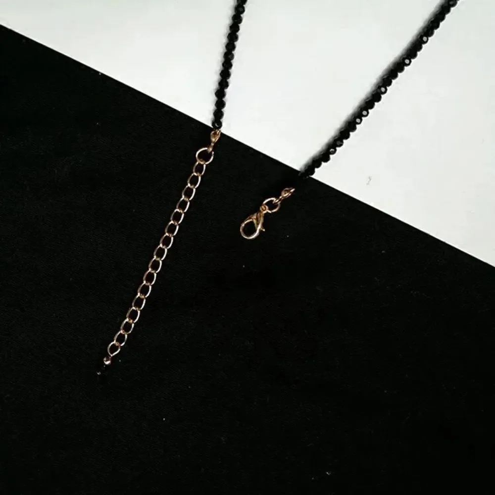 Black Beads Short Necklace For Women Choker s Fashion Jewelry Party