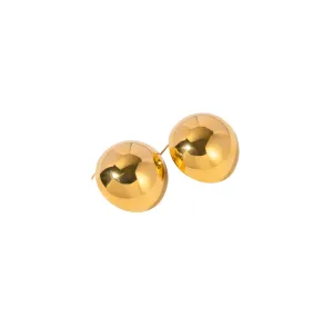 Bold Chunky L Gold Studs