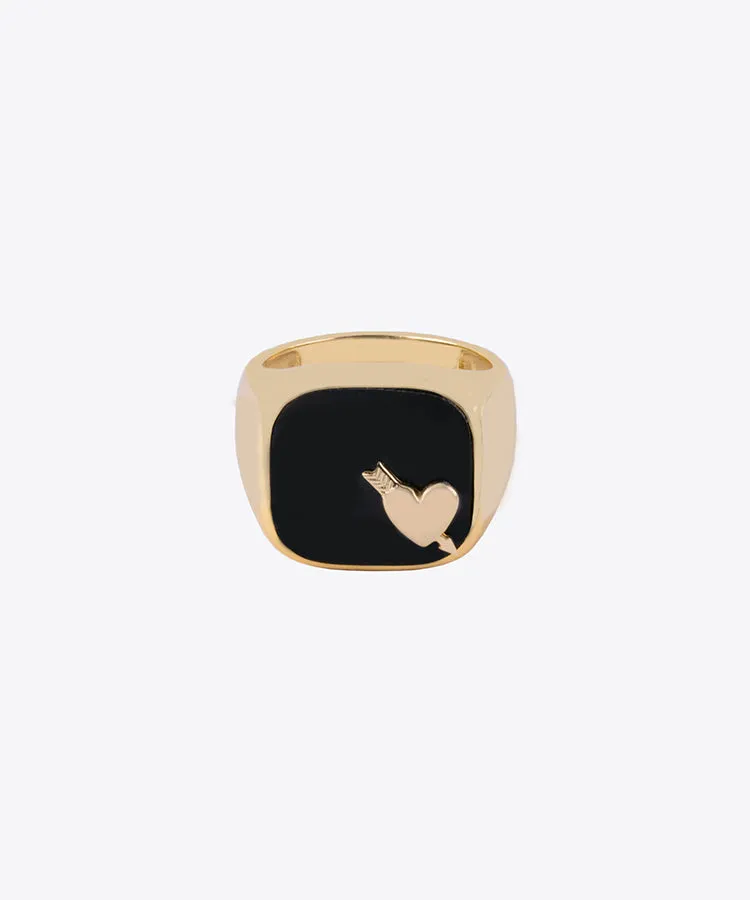 Briseur De Coeur Signet Ring