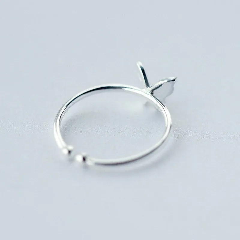 Butterfly Band Stackable Ring