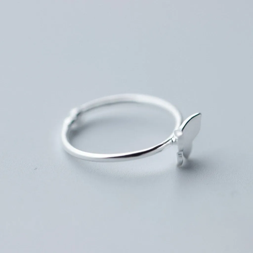 Butterfly Band Stackable Ring
