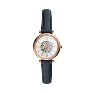 Carlie Automatic Navy Eco Leather Watch