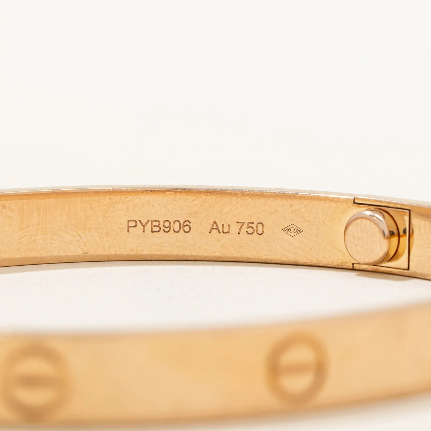 'Cartier' Love Bracelet, Rose Gold Classic Model | Cartier Size 20 |