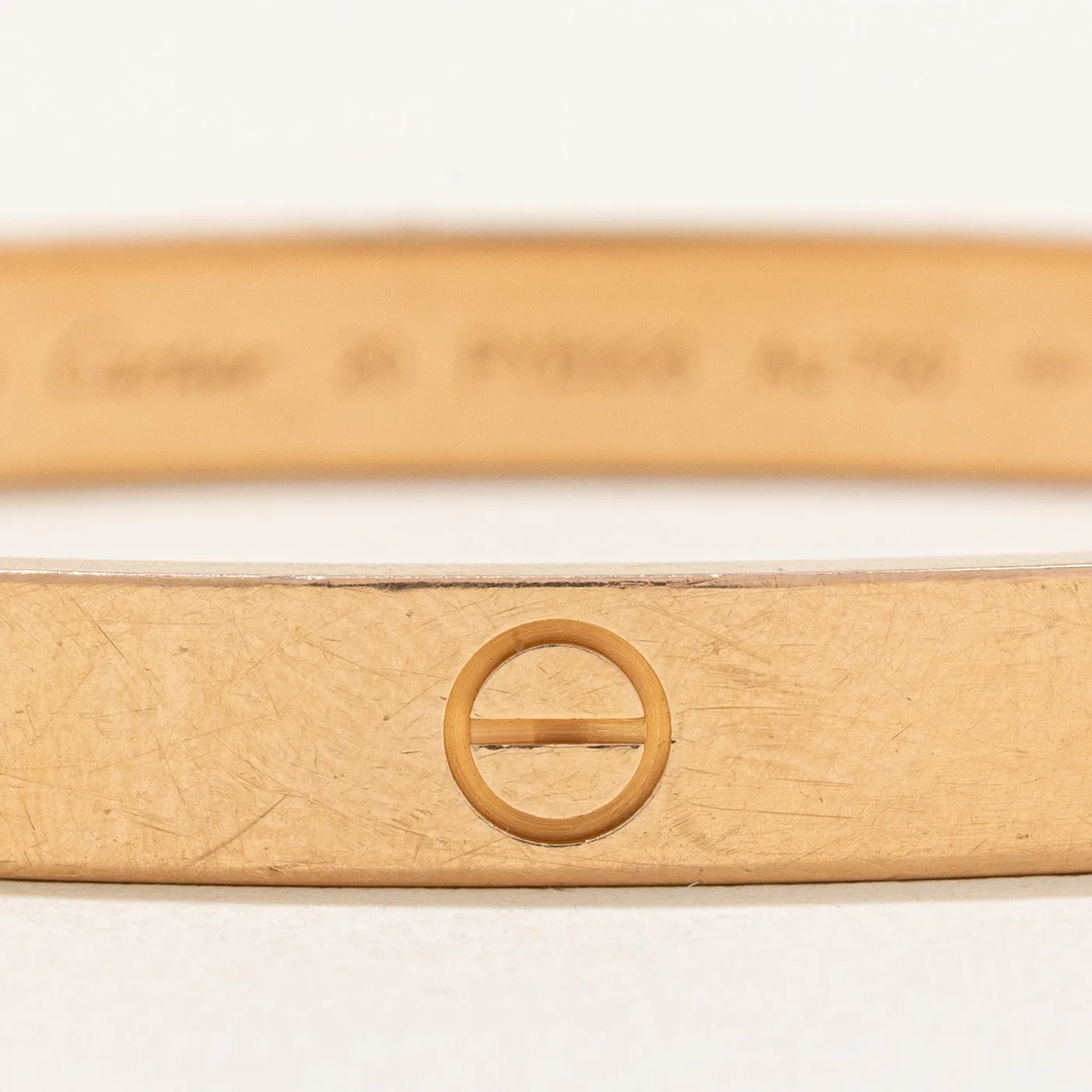 'Cartier' Love Bracelet, Rose Gold Classic Model | Cartier Size 20 |