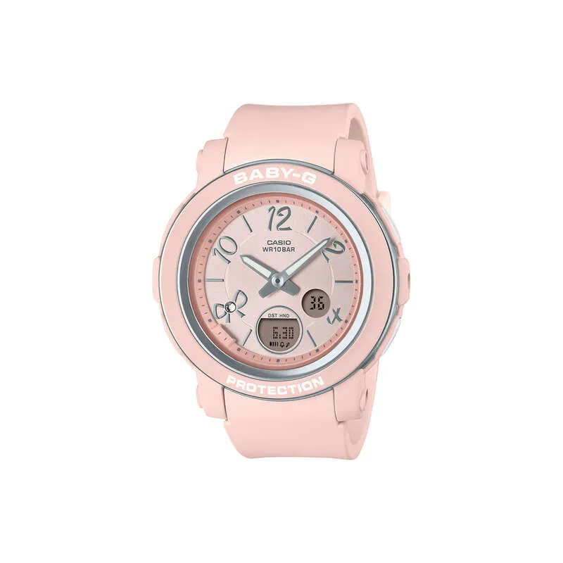 Casio Baby-G Ribbon Design BGA-290RA-4A Women Analog-Digital Watch Pink Resin Strap