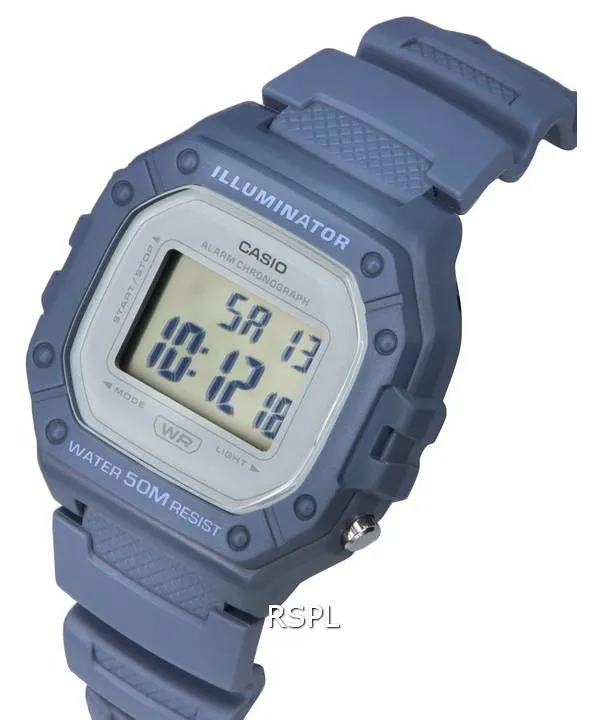 Casio Youth Digital Grey Dial Quartz W-218HC-2A W218HC-2 Unisex Watch