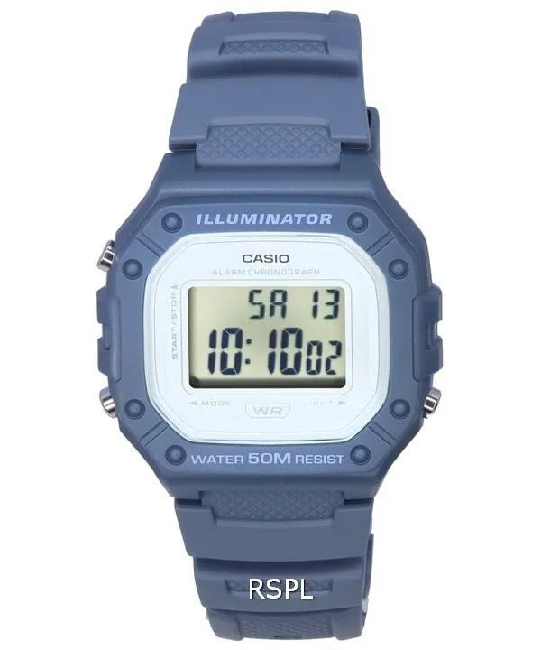 Casio Youth Digital Grey Dial Quartz W-218HC-2A W218HC-2 Unisex Watch