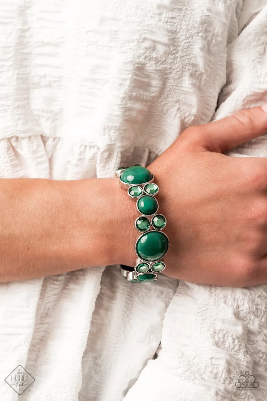 Celestial Escape Green Paparazzi Bracelet