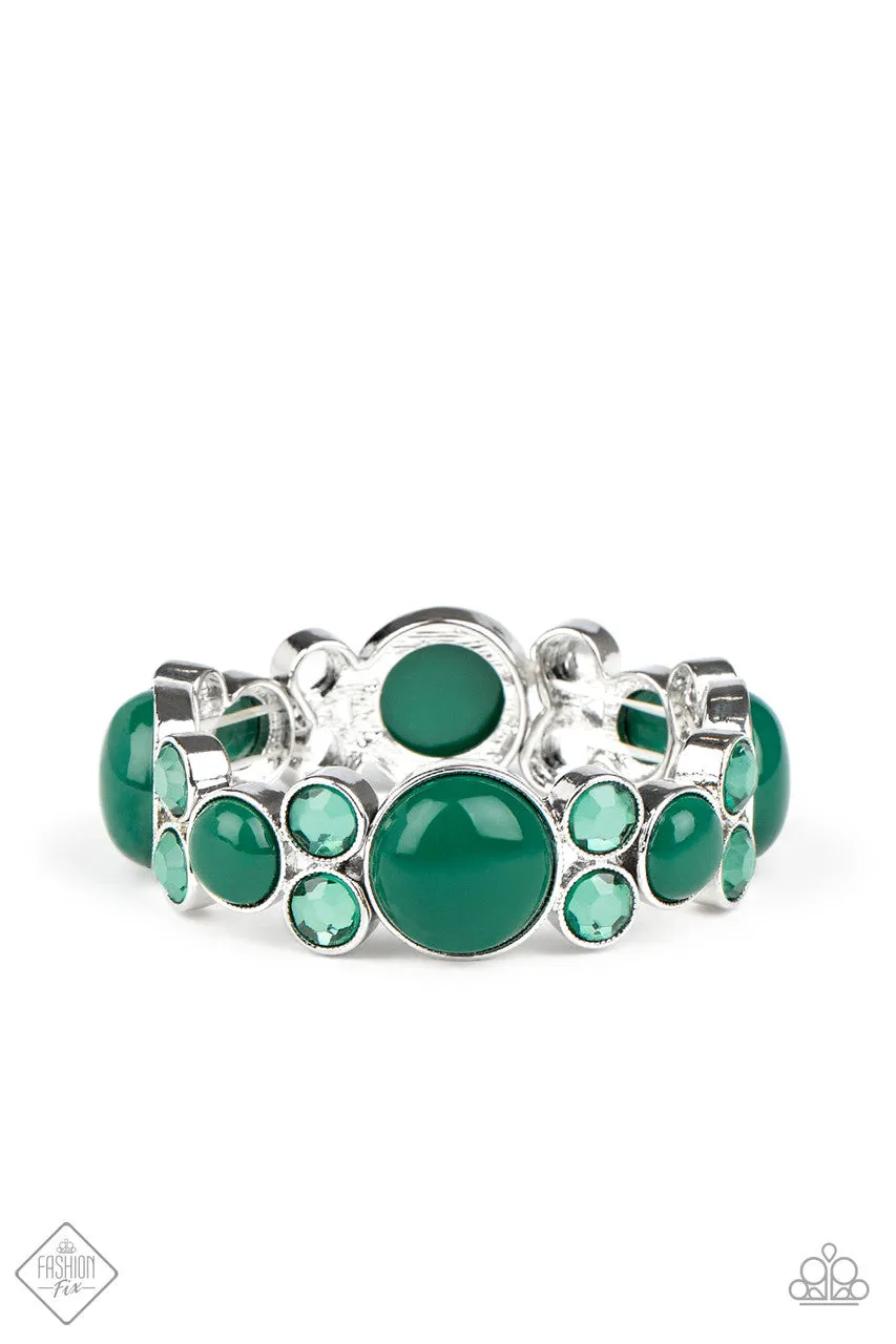 Celestial Escape Green Paparazzi Bracelet