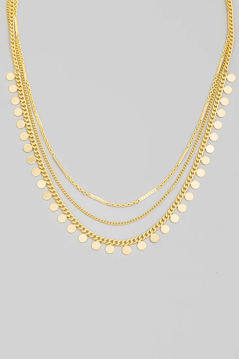 Chain Disc Necklace