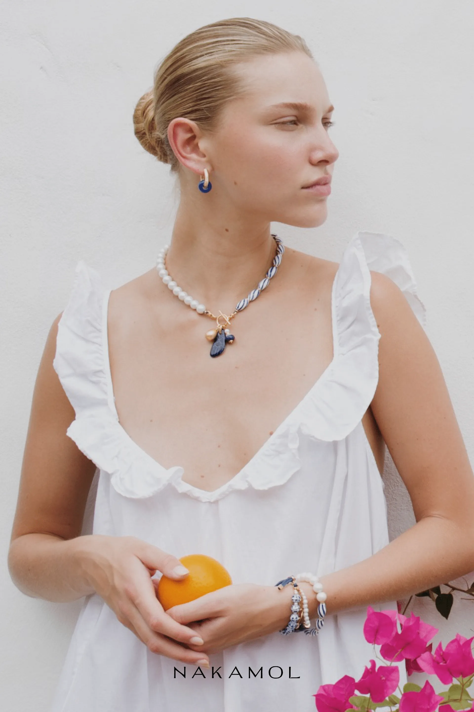 Chunky Blue Bead Earrings