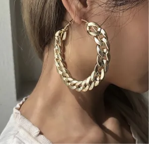 Chunky Chain Hoops