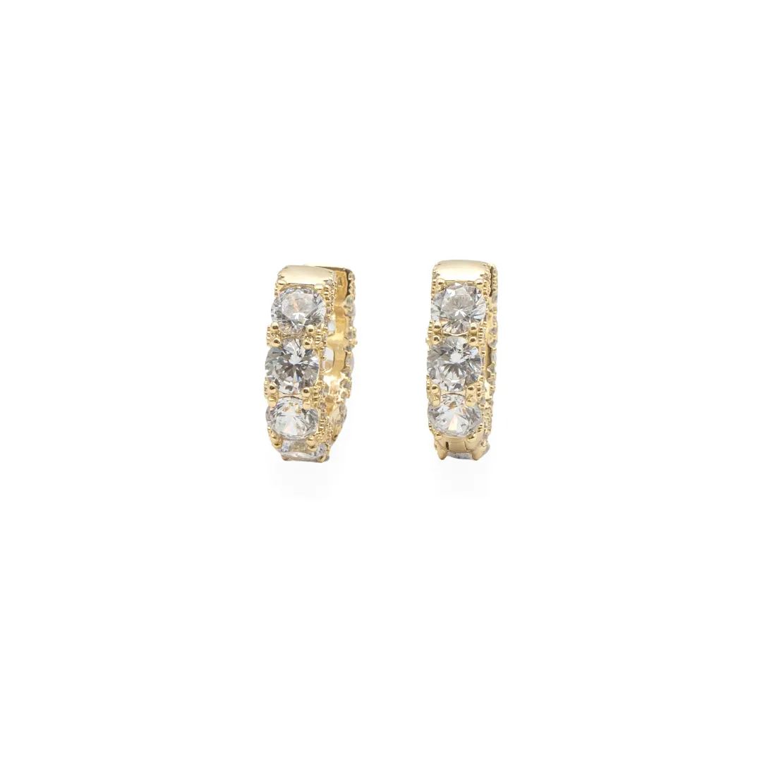 Chunky Crystal Huggie