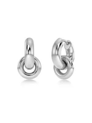 CHUNKY ETERNAL EARRINGS Sølv