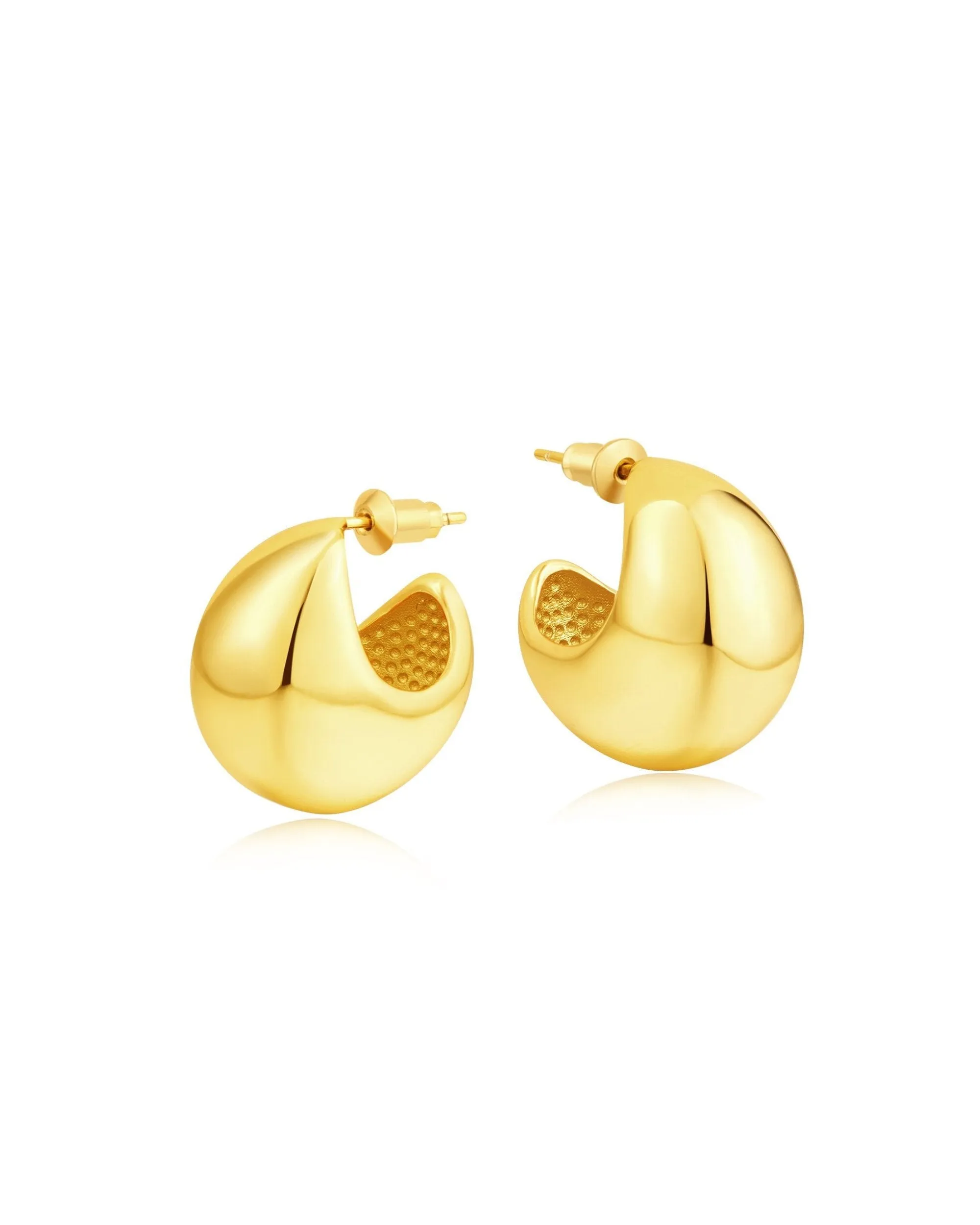 CHUNKY GOLD HOOPS