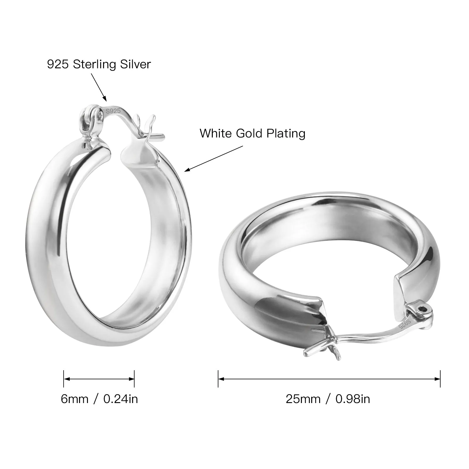 Chunky Hoop Earrings