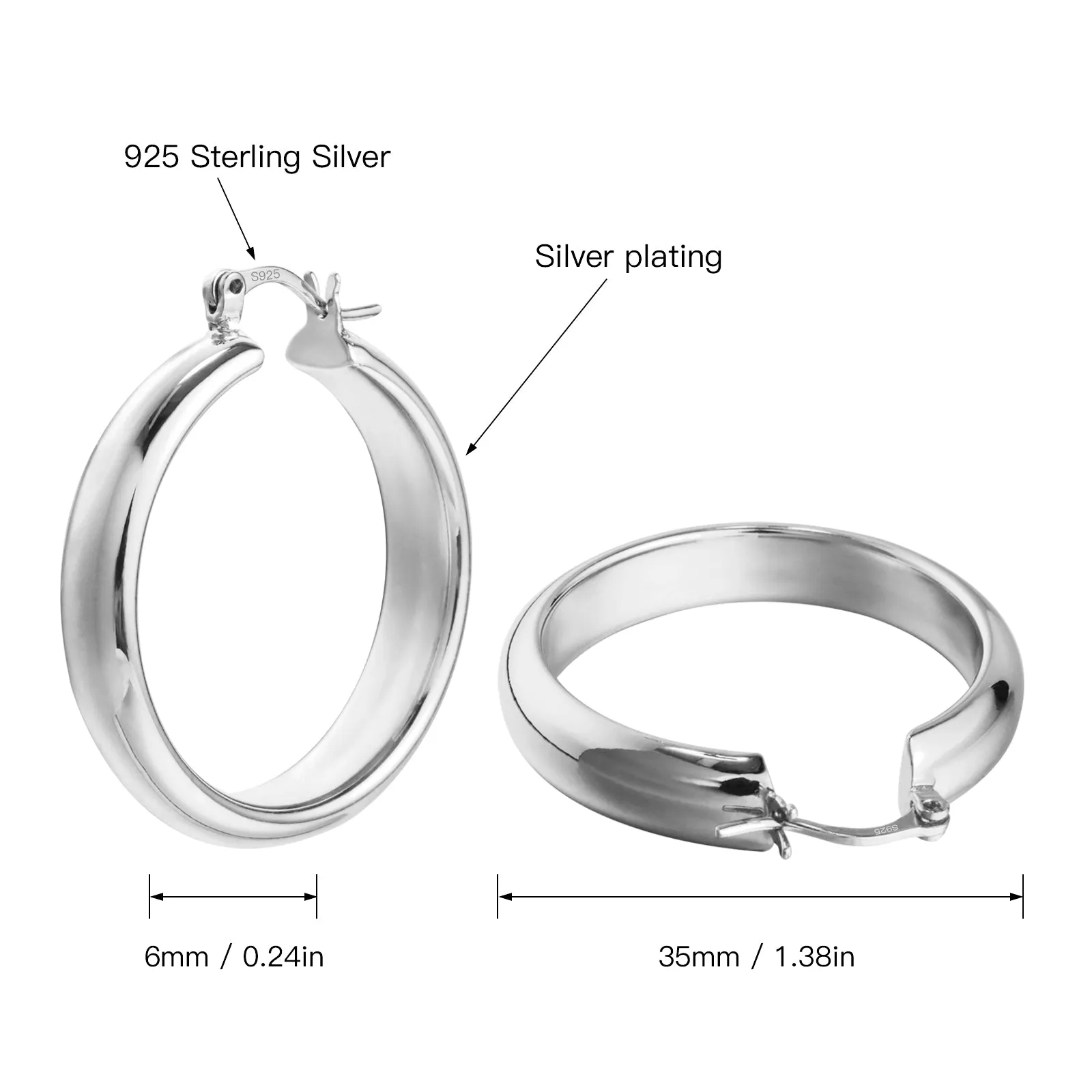 Chunky Hoop Earrings