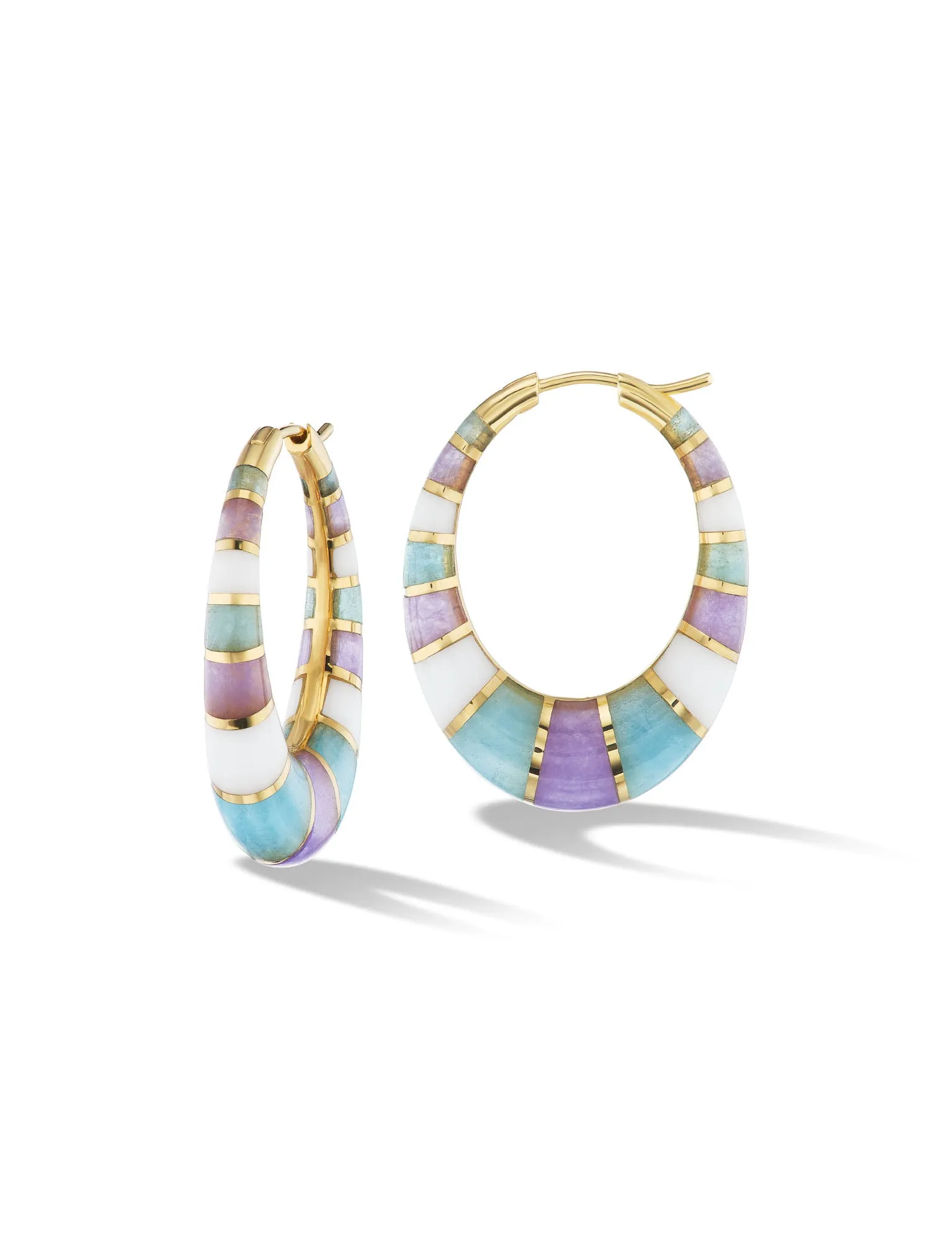 Chunky Inlay Hoops