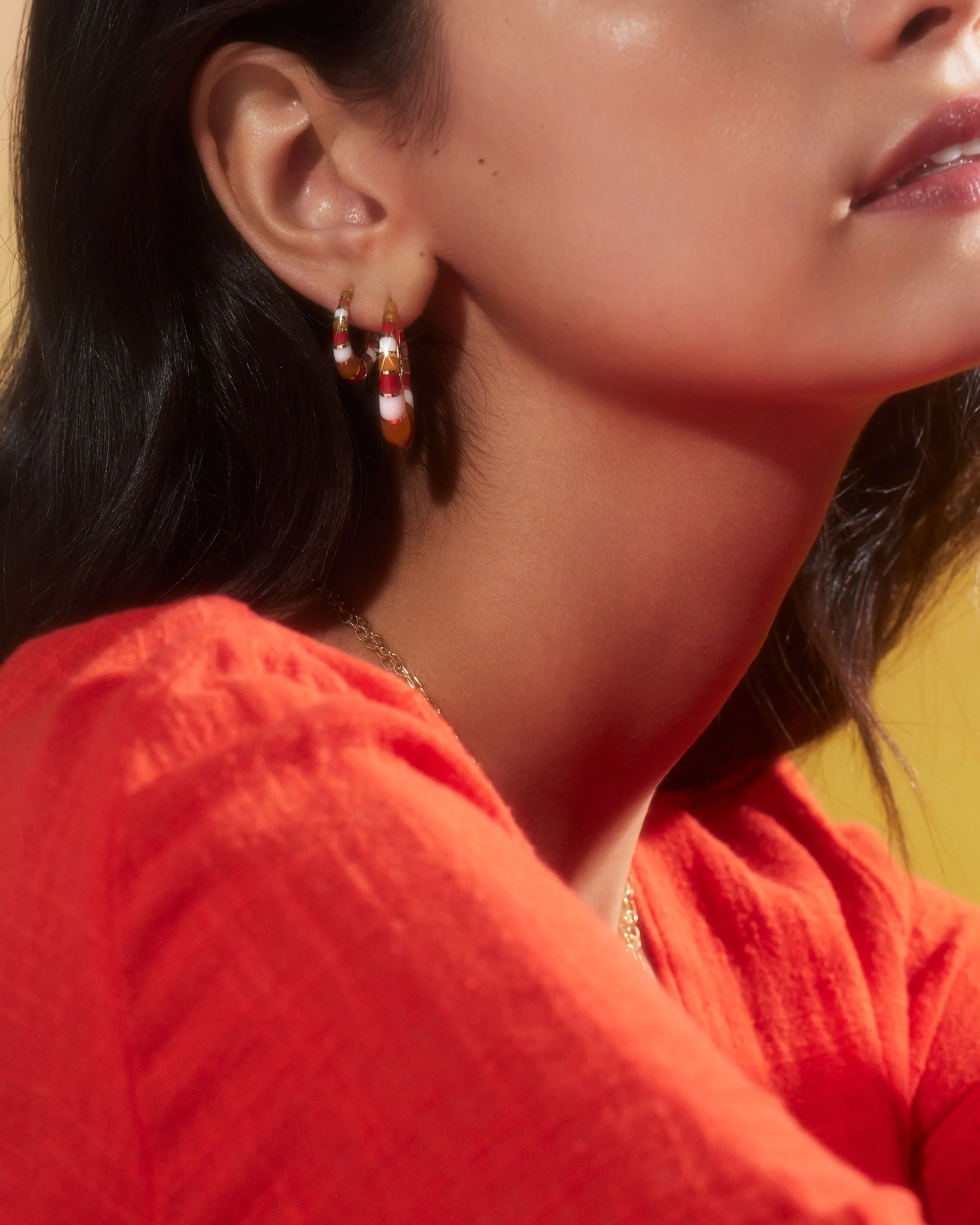 Chunky Inlay Hoops