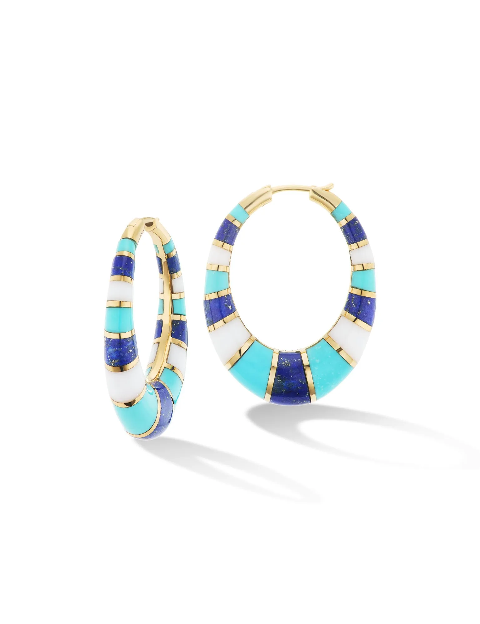 Chunky Inlay Hoops