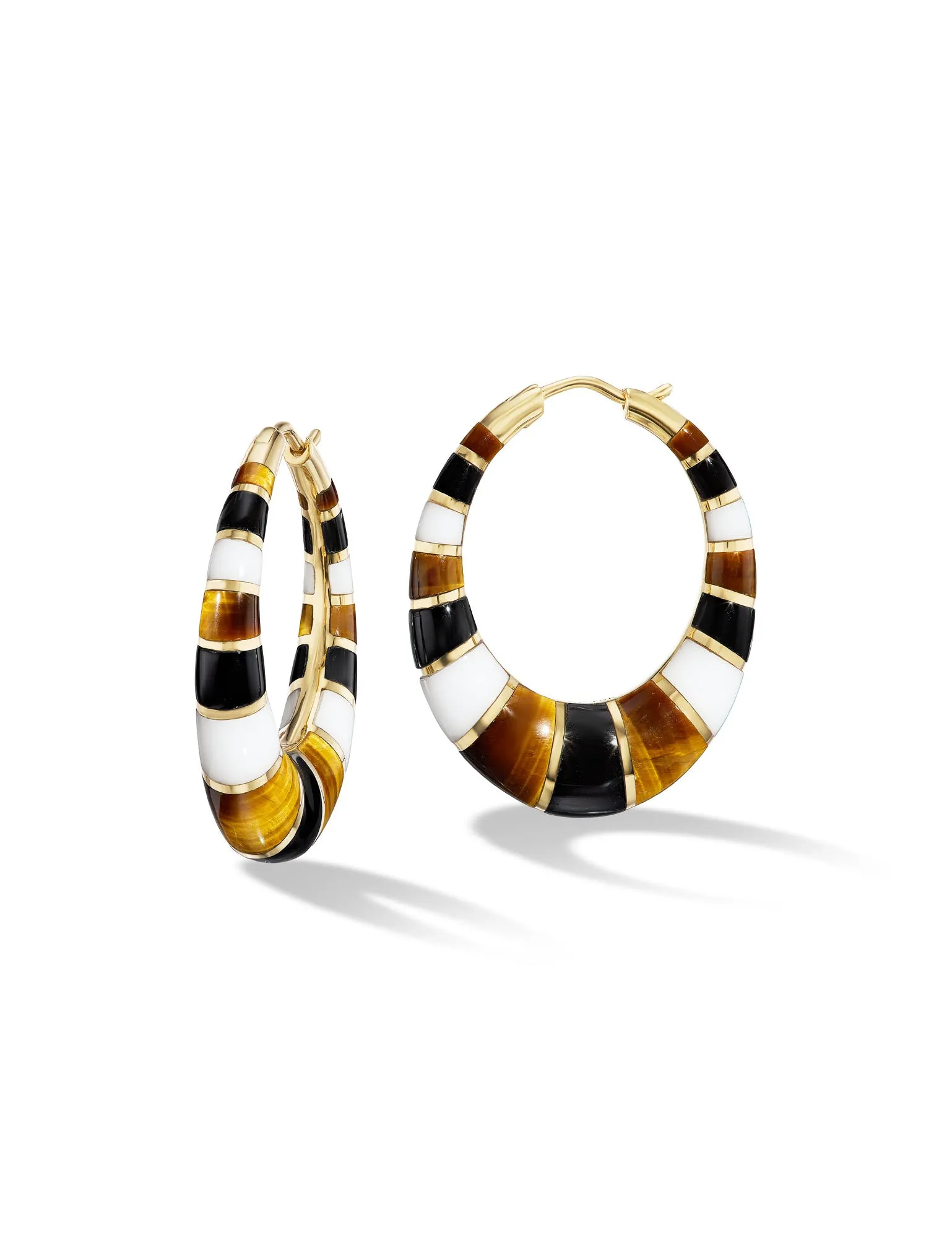 Chunky Inlay Hoops