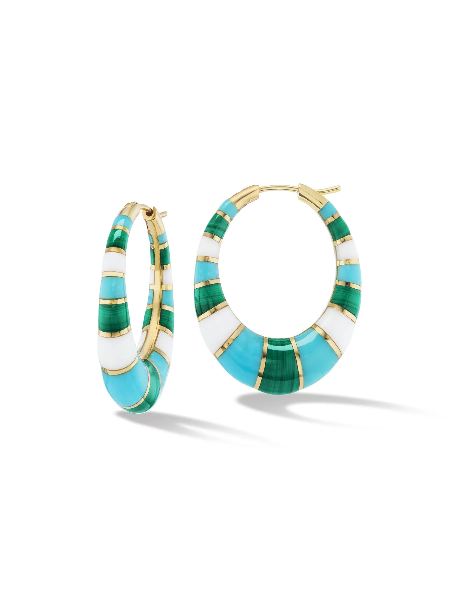 Chunky Inlay Hoops