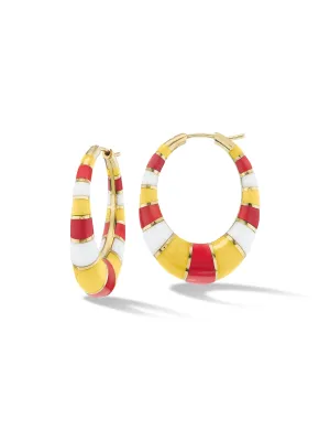 Chunky Inlay Hoops