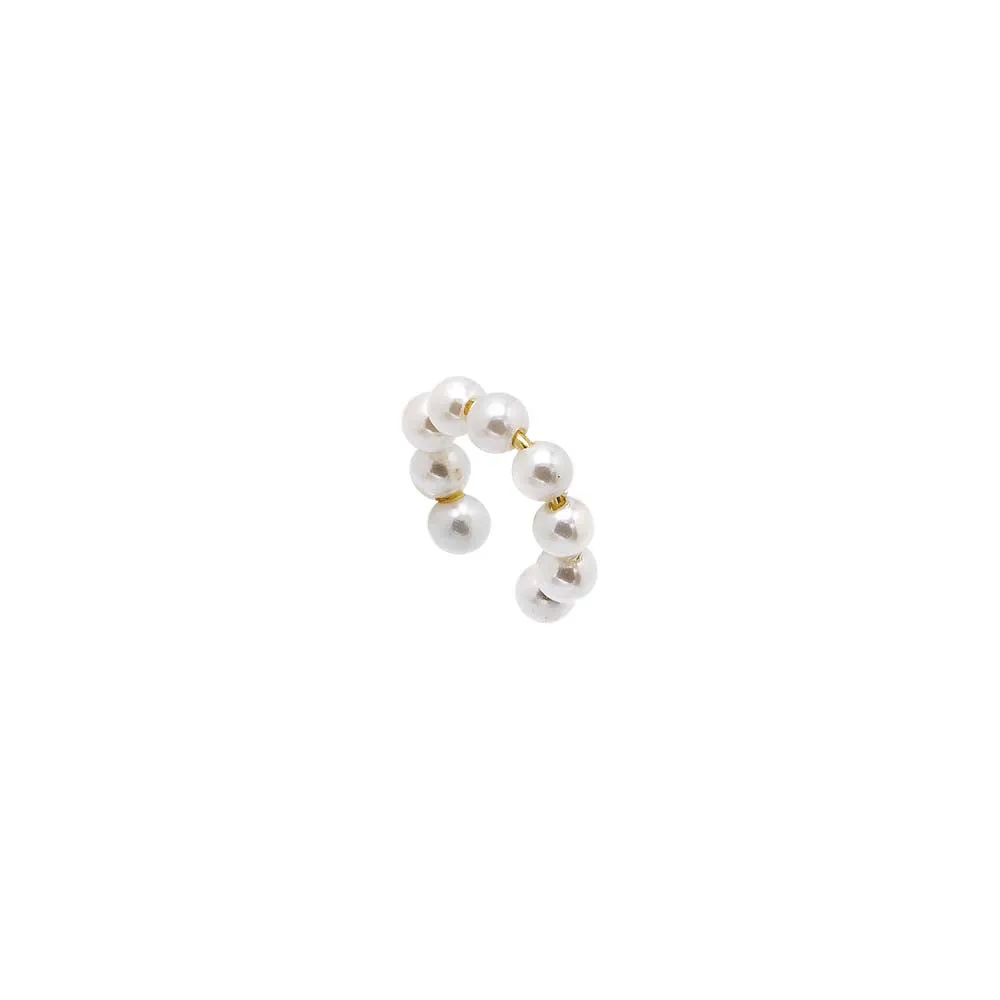Chunky Multi Pearl Ear Cuff