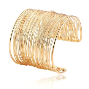 Circular Woven Strands Cuff