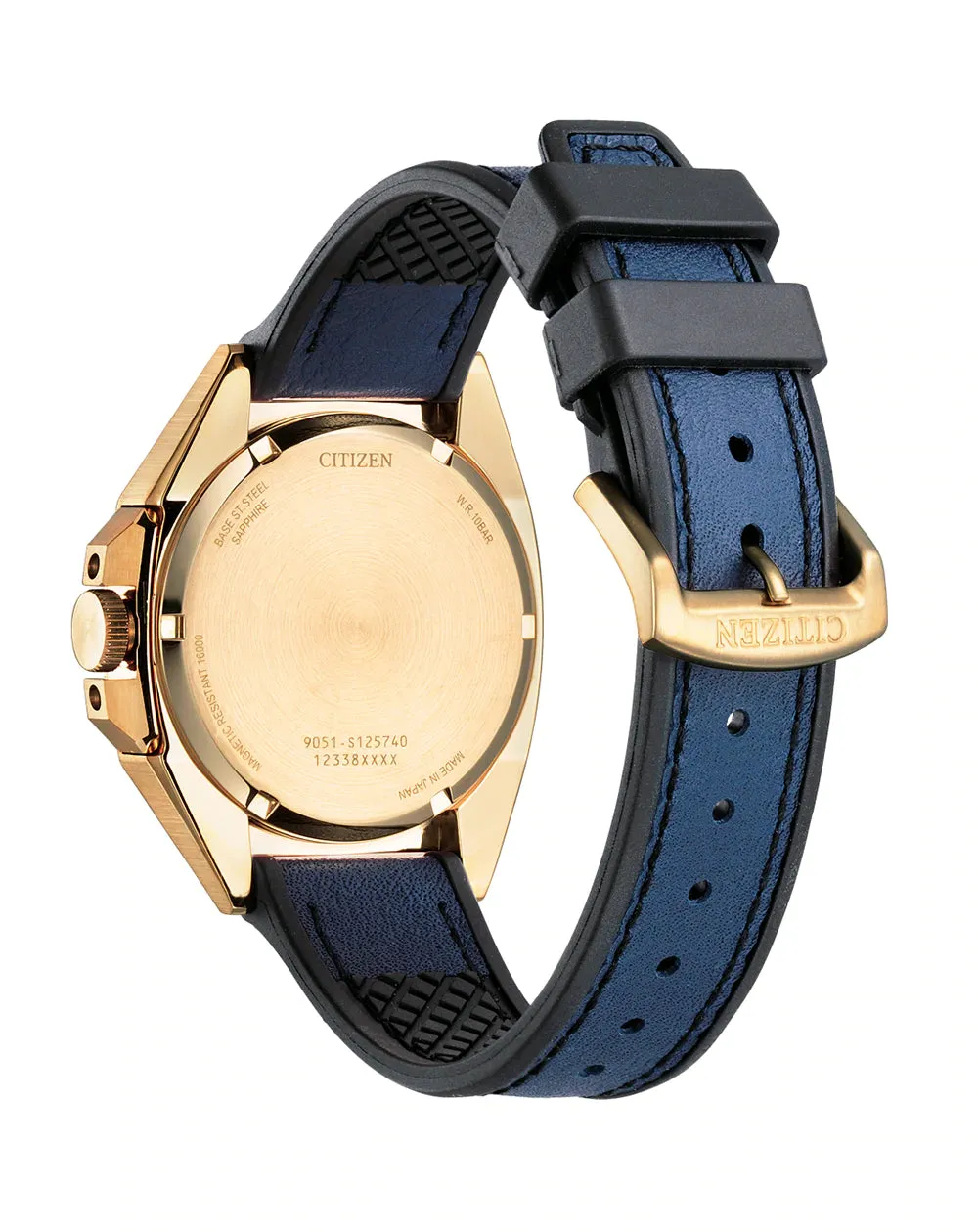 Citizen Series 8 Blue Gold Plating Leather NB6012-18L