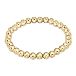 Classic Gold Beaded Bracelet 6mm