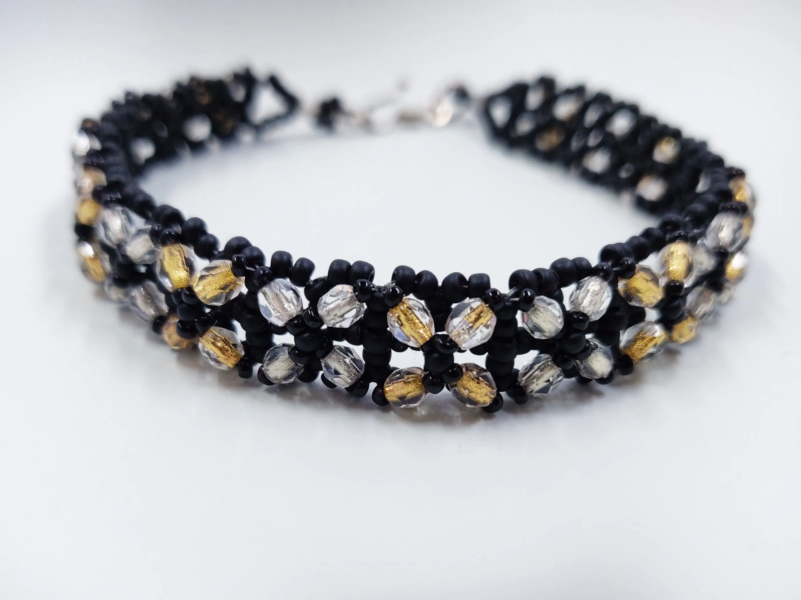 Clear Beaded Bracelet