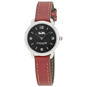 Coach Delancey Black Dial Brown Leather Ladies Watch 14502792