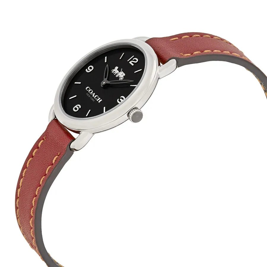 Coach Delancey Black Dial Brown Leather Ladies Watch 14502792