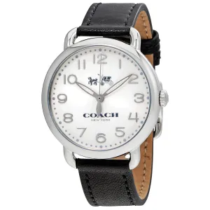 Coach Delancey White Dial Ladies Leather Watch 14502714